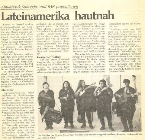 Ausstellung / Konzert  « Lateinamerika hautnah »