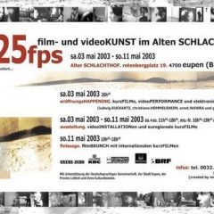 Ausstellung & Happening 25 fps – Film- und Videokunst